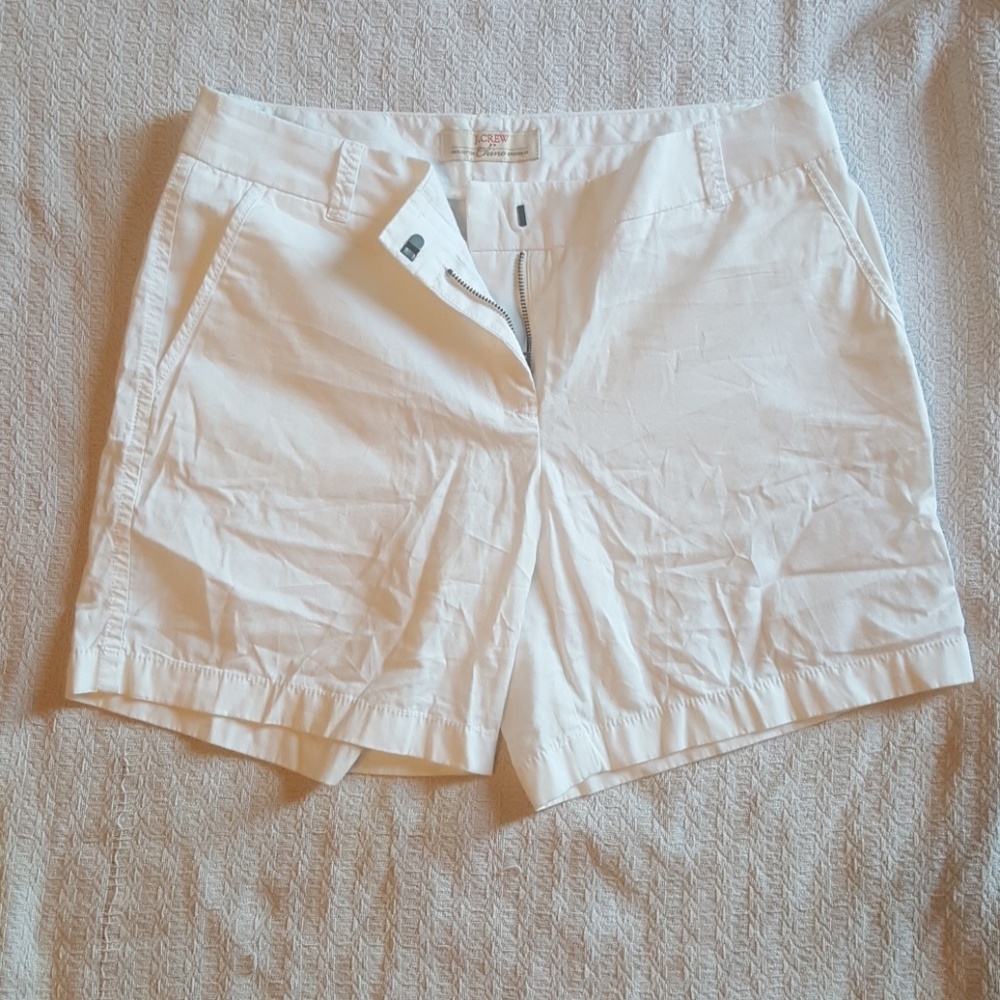 White J Crew Chino shorts